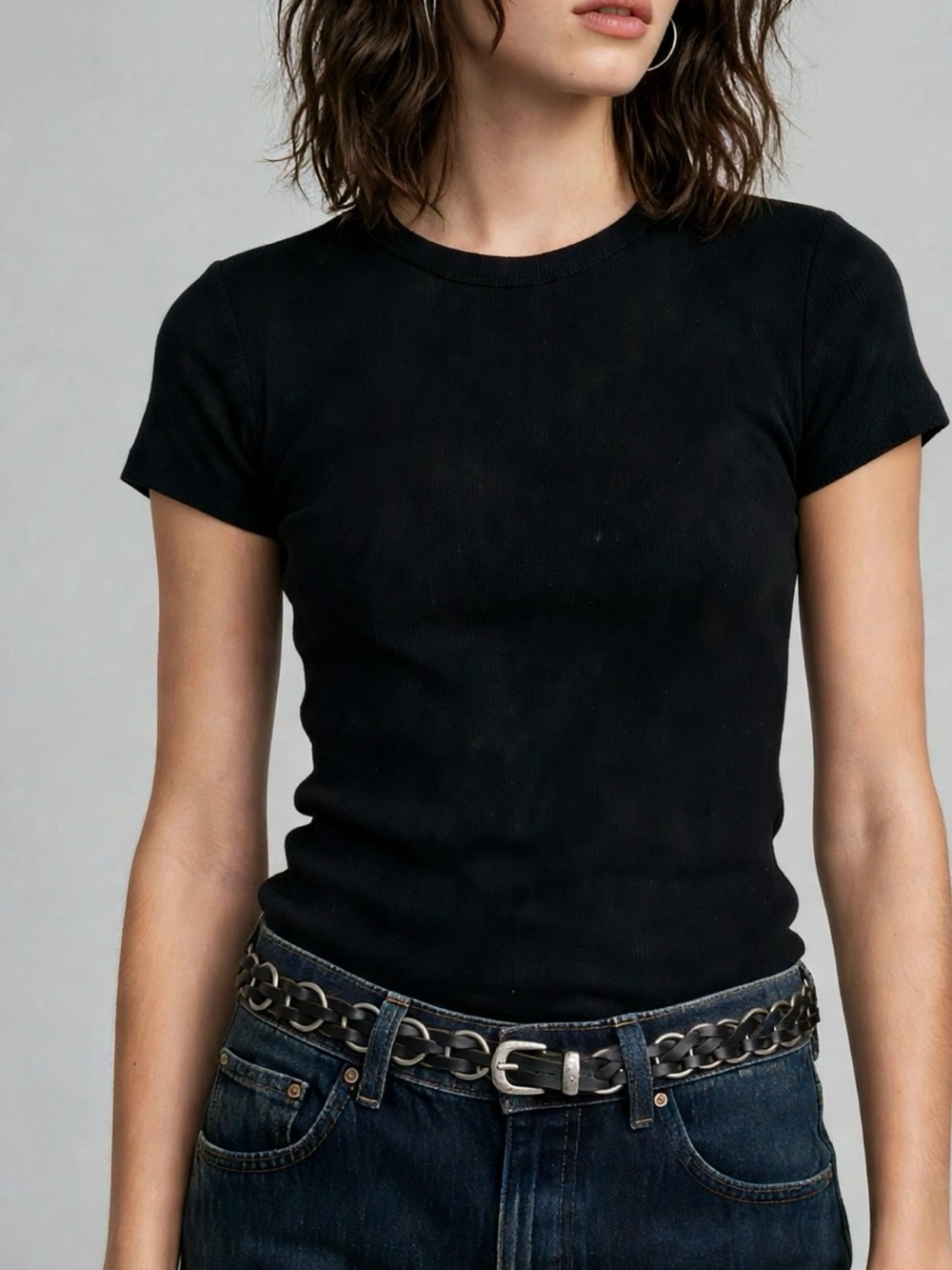 Linea Pelle Vintage Grommet Leather Belt